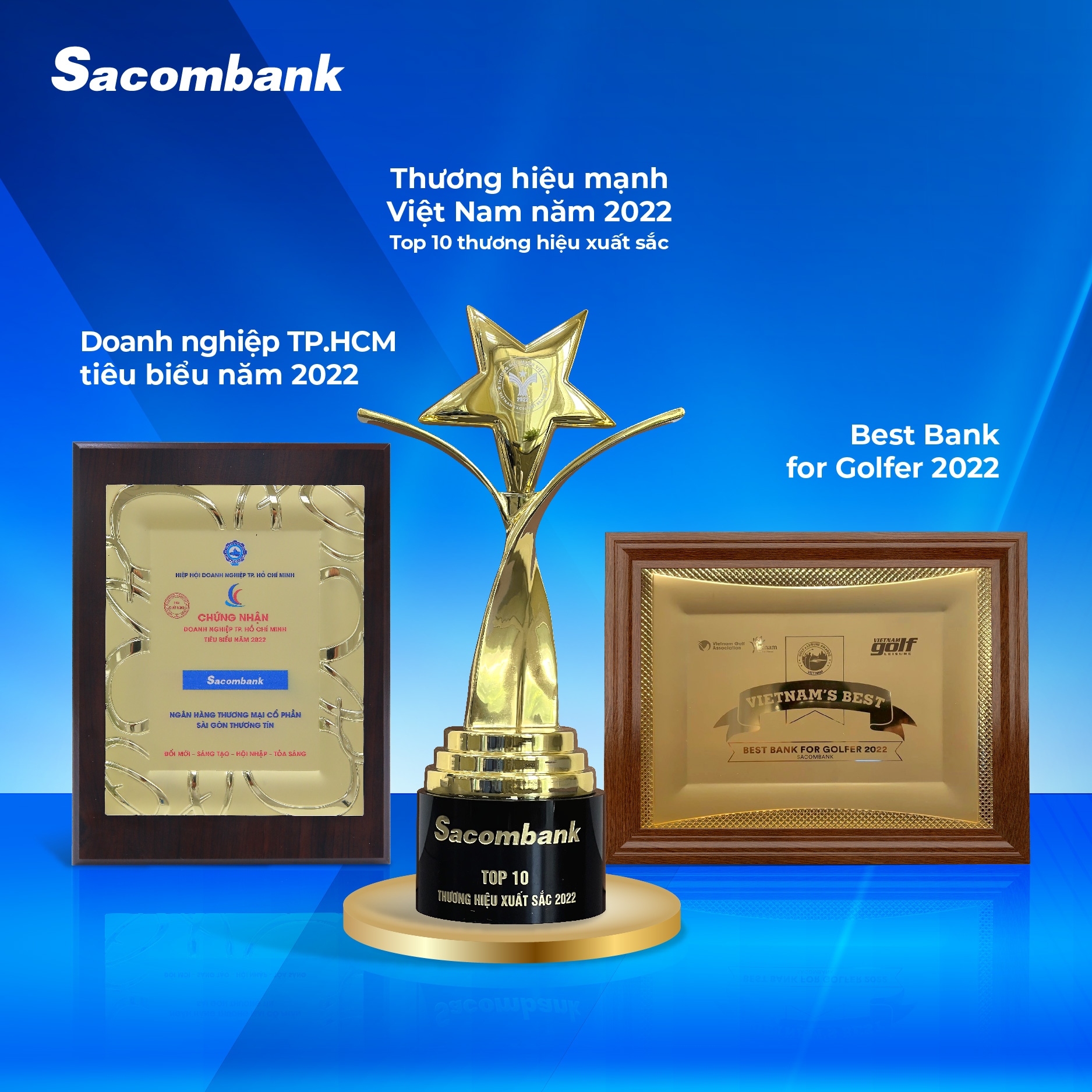 Sacombank liên tiếp nhận các giải thưởng trong nước và quốc tế