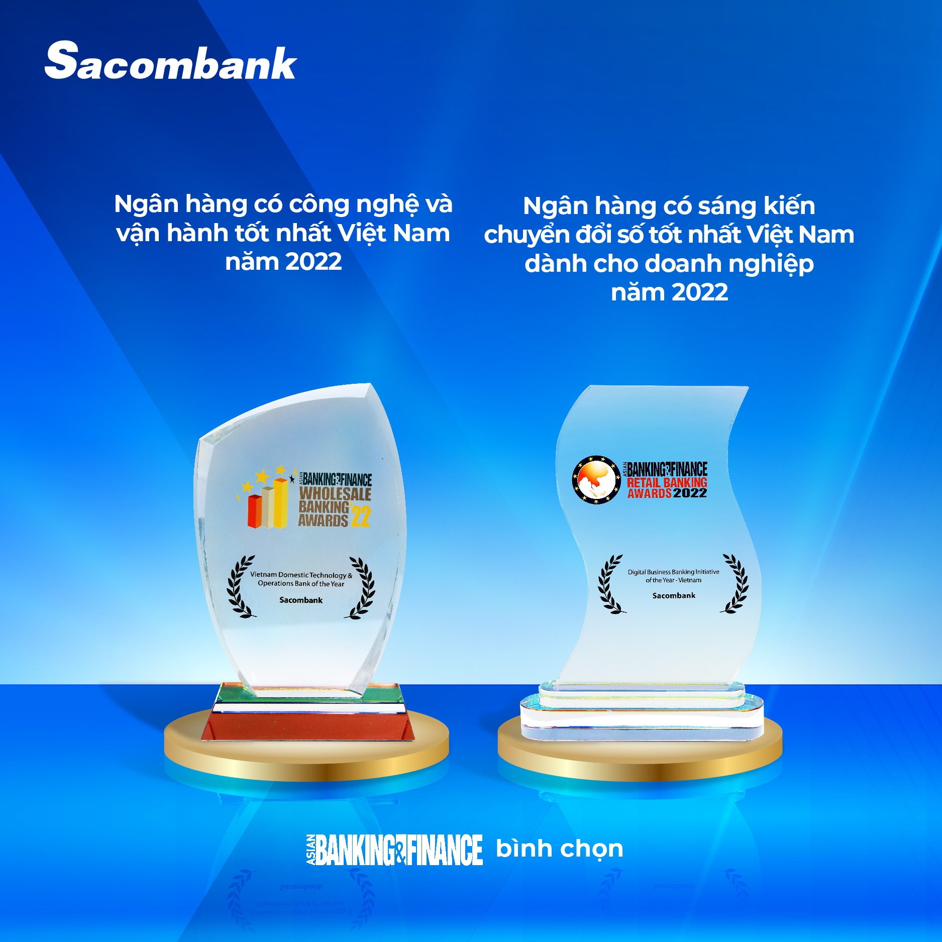 Sacombank liên tiếp nhận các giải thưởng trong nước và quốc tế