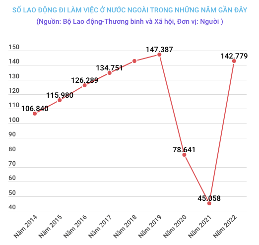 Xuất khẩu lao động phục hồi với 142.000 người ra nước ngoài làm việc | Xã hội | Vietnam+ (VietnamPlus)