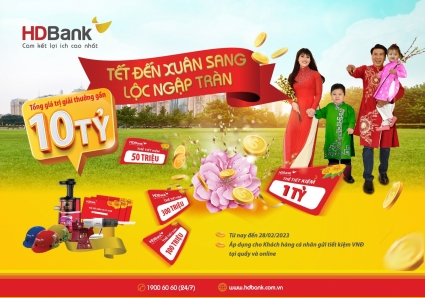 HDBank khởi động chương trình "tìm tỷ phú" đầu tiên của năm 2023