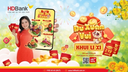 Tết vui "bung nóc" với game Hội Du Xuân trên App HDBank