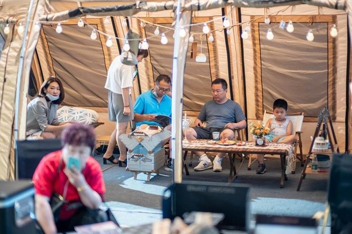 Du lịch cắm trại “bùng nổ” tại Trung Quốc