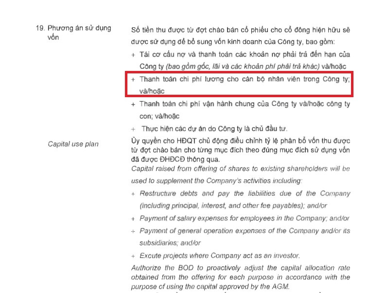 Novaland sẽ dùng số tiền thu về từ đợt chào bán 1,9 tỷ cổ phiếu để thanh toán lương cho cán bộ nhân viên.