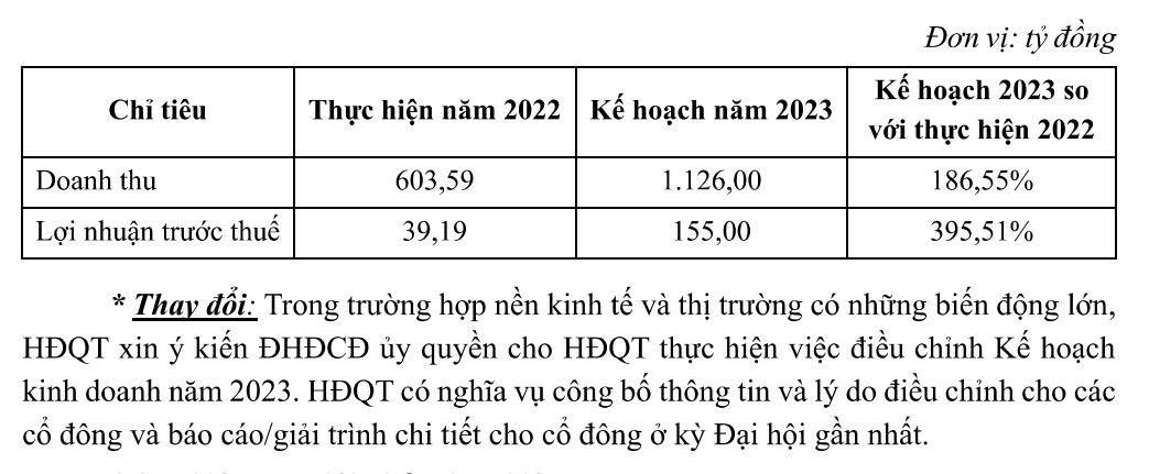 Kế hoạch kinh doanh năm 2023 của Taseco Air