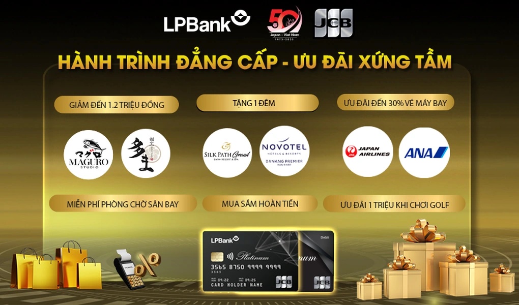 LPBank nhận 3 giải thưởng lớn từ tổ chức thẻ hàng đầu quốc tế JCB