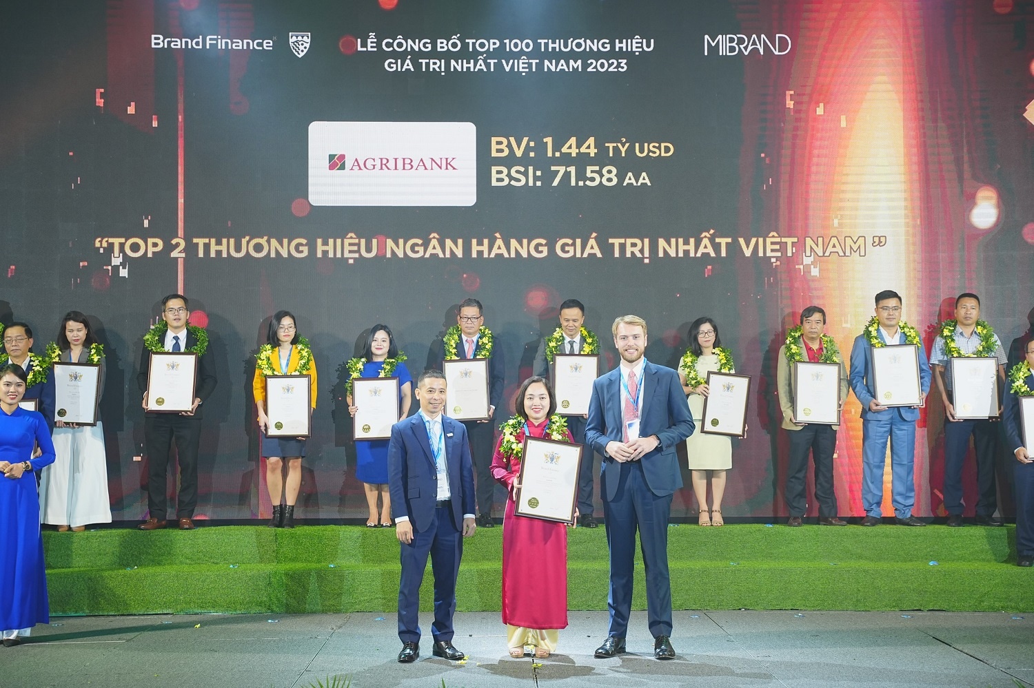 Agribank duy trì vị trí Top 10 thương hiệu giá trị nhất Việt Nam năm 2023