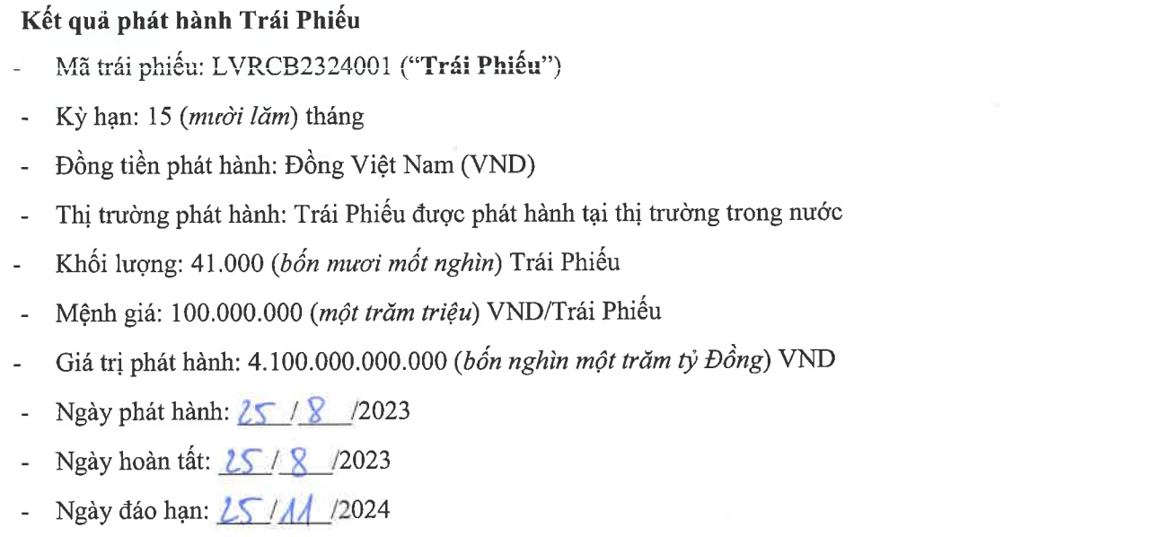 Công ty Bất động sản Lan Việt huy động 4.100 tỷ đồng trái phiếu