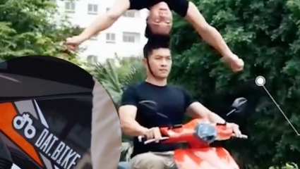 Dat Bike nói gì để người không đội mũ bảo hiểm làm xiếc trong video ra mắt xe Quantum?