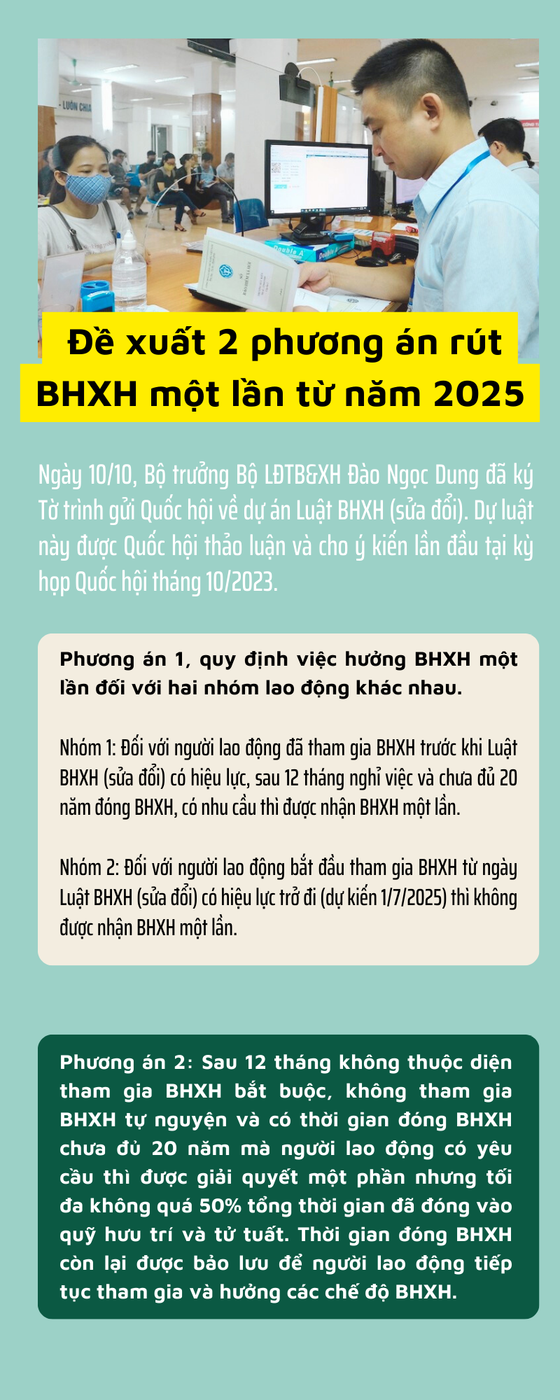 Vấn đề rút bảo hiểm xã hội một lần được người lao động đặc biệt quan tâm