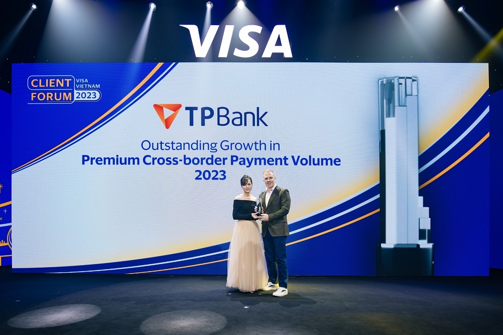 TPBank dẫn đầu tăng trưởng doanh số giao dịch thẻ Visa năm 2023