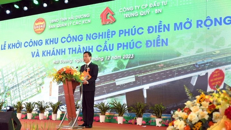 Khởi công KCN Phúc Điền mở rộng và khánh thành cầu Phúc Điền