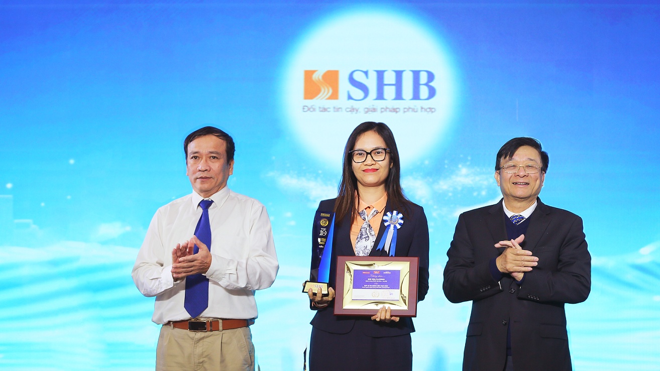 Thẻ tín dụng SHB VISA Platinum được vinh danh Top 50 sản phẩm dịch vụ tin dùng Việt Nam