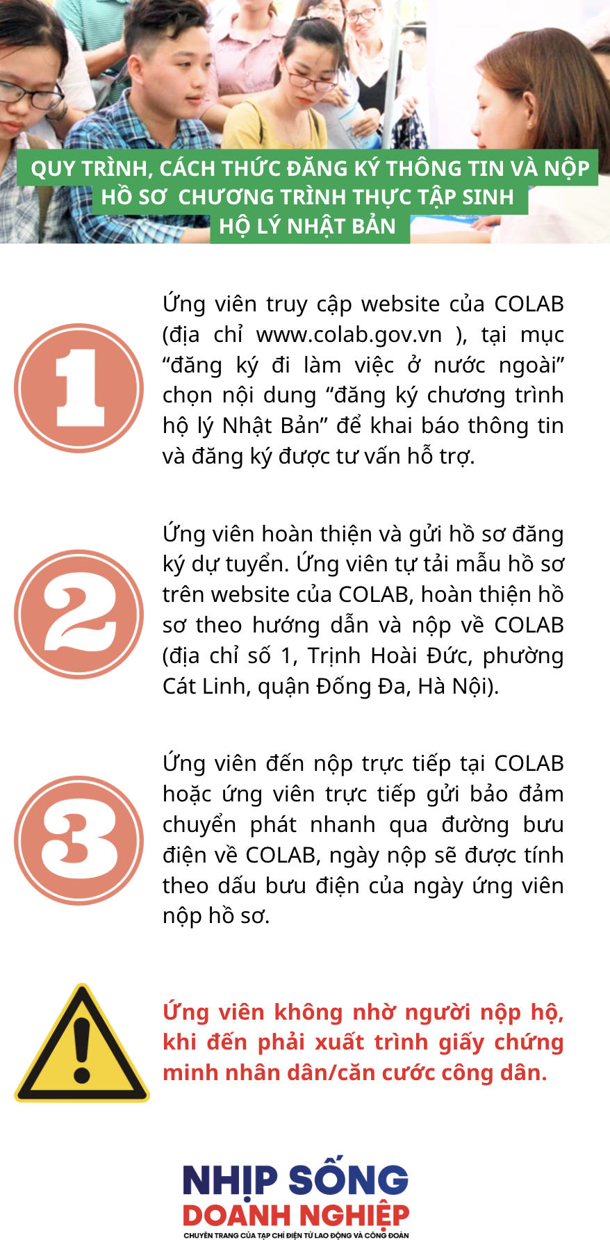 Hướng dẫn hồ sơ đăng ký dự tuyển chương trình thực tập sinh hộ lý Nhật Bản