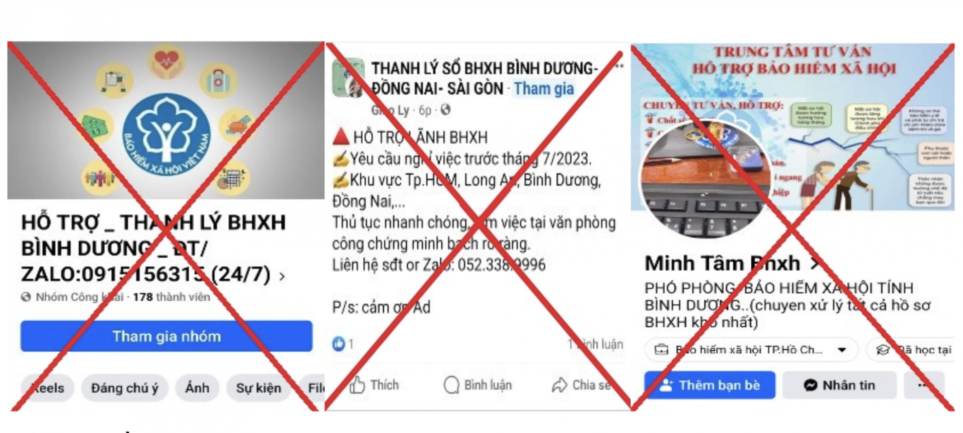 Cảnh báo mạo danh cán bộ bảo hiểm xã hội trên mạng Zalo, Facebook để lừa đảo, trục lợi