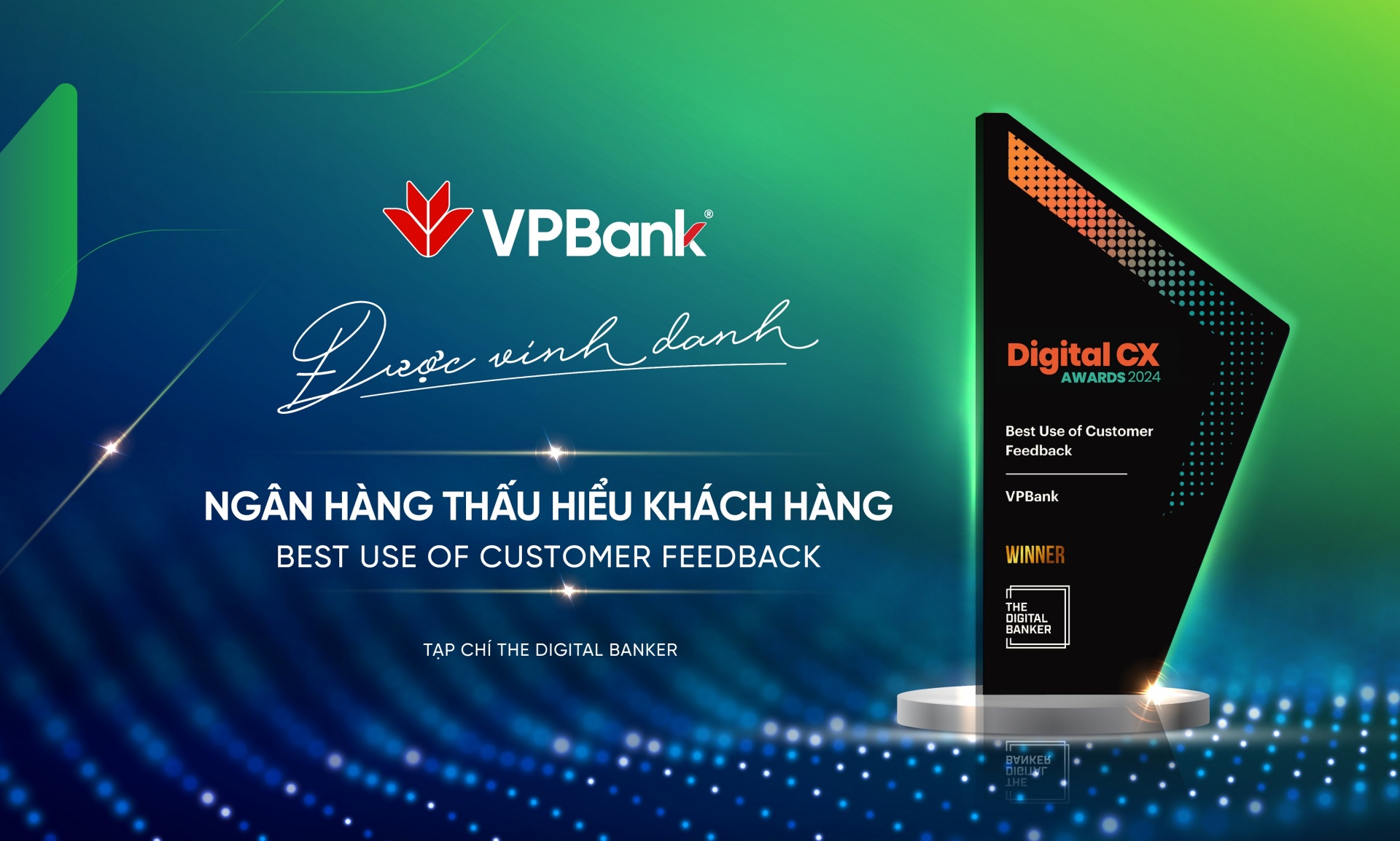 VPBank giành giải thưởng “Ngân hàng thấu hiểu khách hàng”