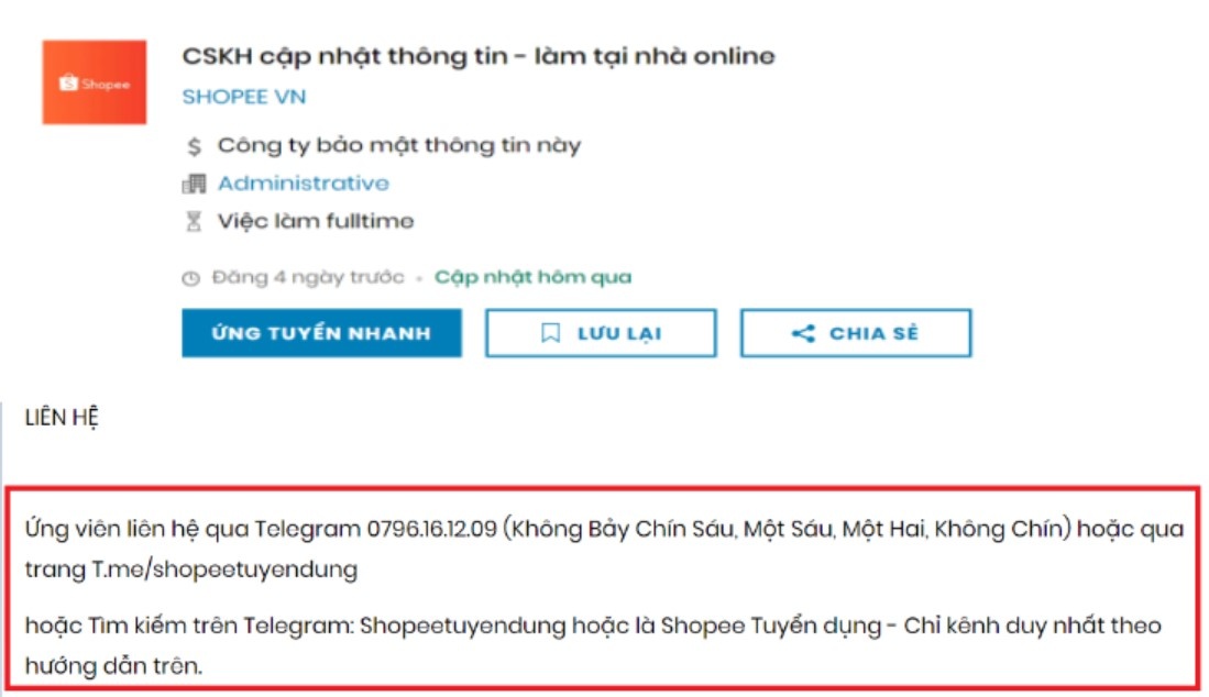 Lừa đảo tuyển dụng cộng tác viên online vẫn "nóng", người lao động cần lưu ý dấu hiệu