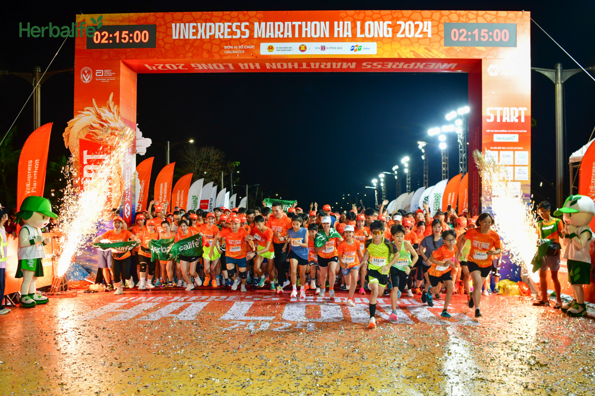 Herbalife Việt Nam khuyến khích lối sống lành mạnh cùng giải chạy VnExpress Marathon Hạ Long 2024