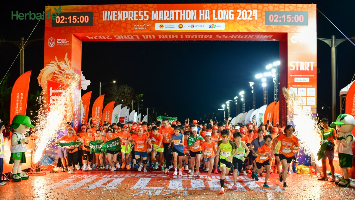 Herbalife Việt Nam khuyến khích lối sống lành mạnh cùng giải chạy VnExpress Marathon Hạ Long 2024