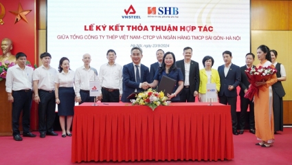 SHB ký kết thảo thuận hợp tác với Tổng Công ty Thép Việt Nam