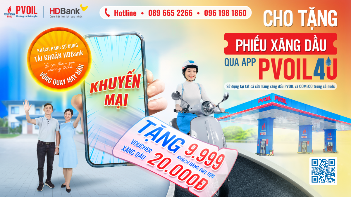 Từ nay người lao động có thể “đổ xăng trước - trả tiền sau” với ứng dụng PVOIL 4U