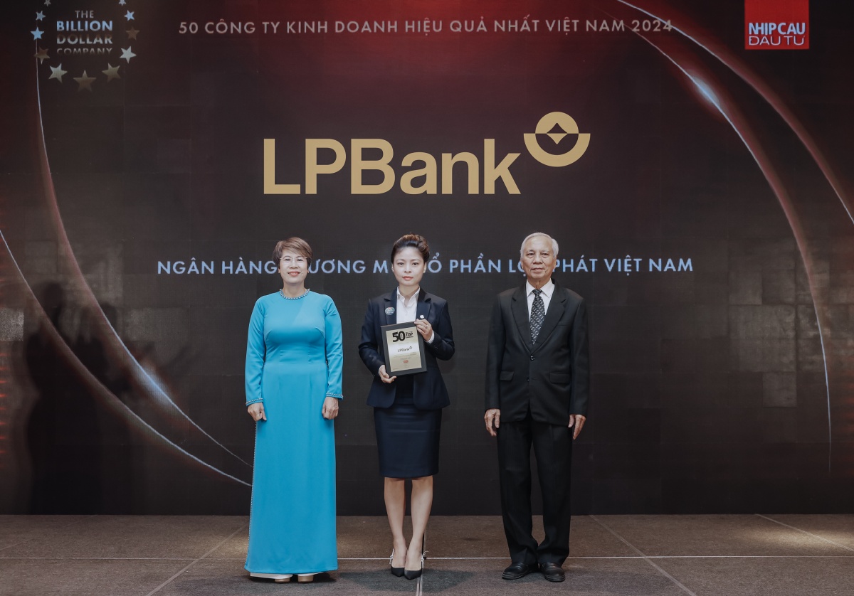 LPBank lọt Top đầu 50 Doanh nghiệp kinh doanh hiệu quả và nhà tuyển dụng được yêu thích 2024