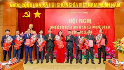 Vĩnh Phúc thành lập một số cơ quan chuyên môn, bổ nhiệm lãnh đạo Sở