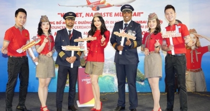 Vietjet mở đường bay TP.HCM/Hà Nội - Mumbai cùng các đường bay giữa Việt Nam - Ấn Độ