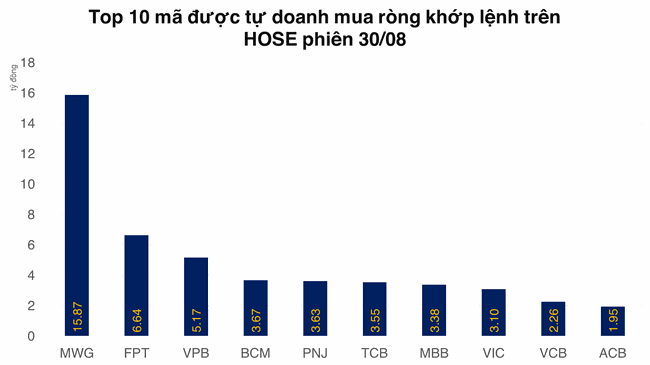 Tự doanh mua r&ograve;ng 348 tỷ đồng tr&ecirc;n HOSE trong th&aacute;ng 8  ảnh 2